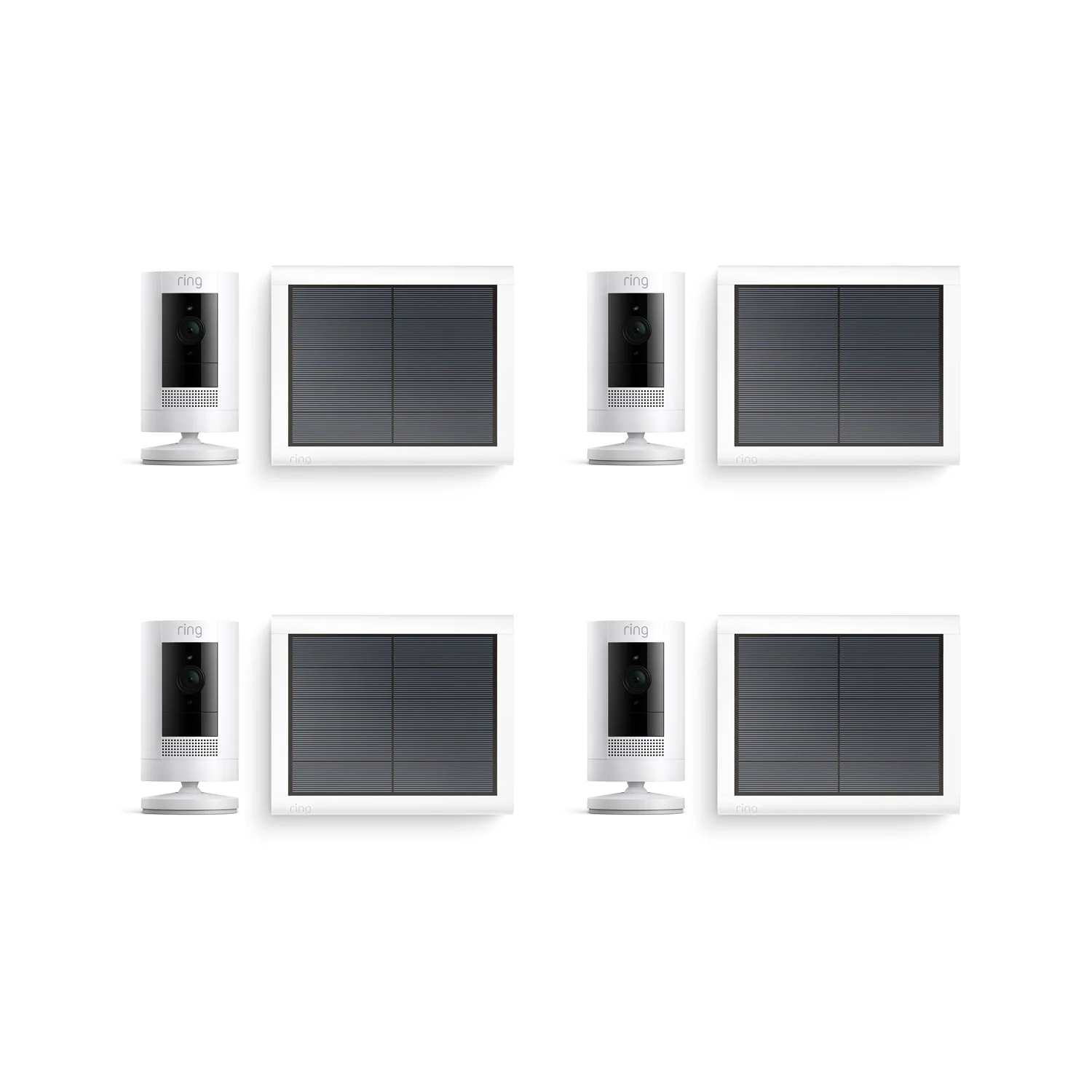 4-Pack Outdoor Security Camera | Stick Up Cam Solar